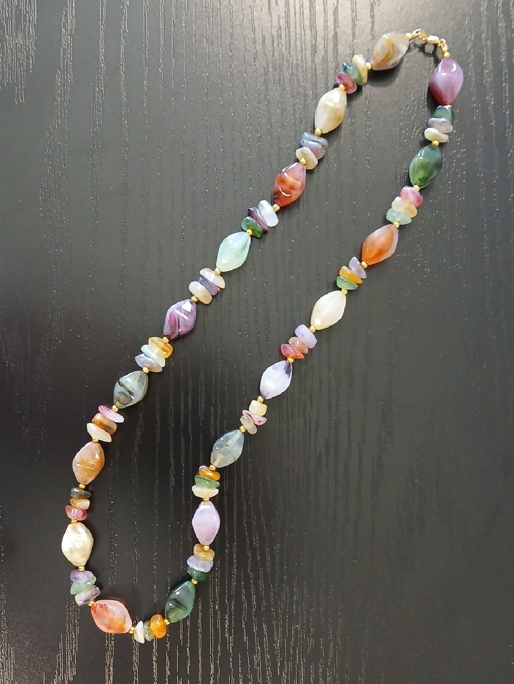 🪭Vintage Multi-Color Gemstone Necklace